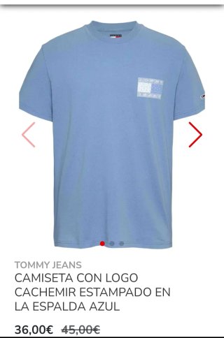 Camiseta Tommy Hilfiger Jeans Talla M Azul Algodón