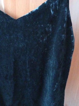 Top terciopelo negro tirantes
