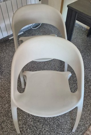 Sillas Actiu de plástico Gris
