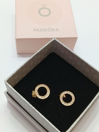 Pendientes Aro Pandora Dorados