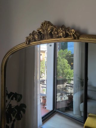 Espejo grande Dorado Maison du Monde 119x194cm