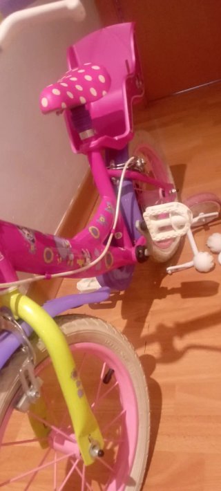 Bicicleta Infantil Minnie Rosa