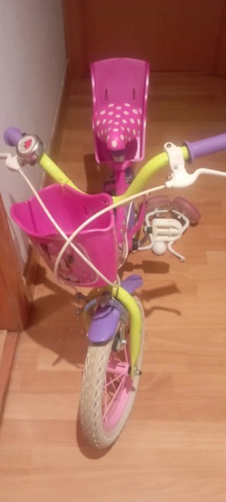 Bicicleta Infantil Minnie Rosa