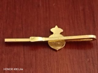 Pasador Corbata Vintage RFEF Oro y Rojo