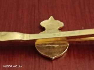 Pasador Corbata Vintage RFEF Oro y Rojo