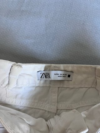 Tejanos blancos rectos Zara