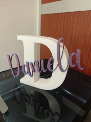 Letra 3D Personalizada Elena Beige/Verde