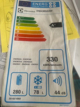 Frigorífico Combi Electrolux Blanco