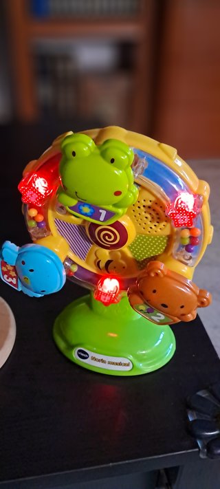 Lote juegos bebé, torre apilable, noria musical y