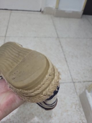 Sandalias de cuña a rayas