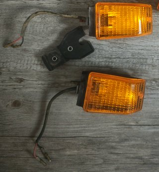 Pareja deIntermitente Vespino ALX + dos soportes