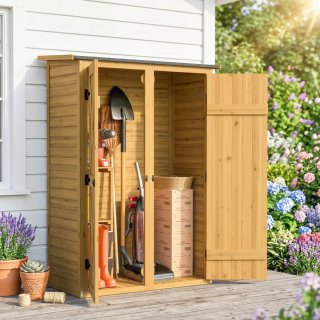 Caseta Jardín Madera 115x53x156 cm