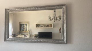 Espejo Grande Pared Plata