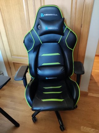Silla Gaming Newskill Valkyr Negra y Verde