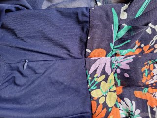 Vestido azul floral