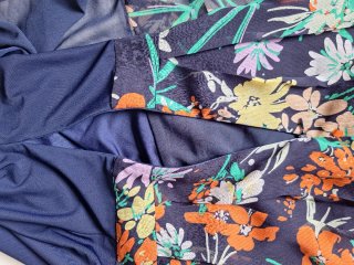 Vestido azul floral