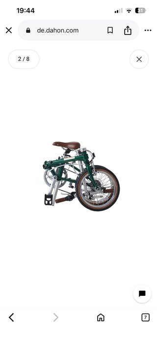 Bicicleta plegable D5 verde dahon