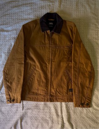 Zara Chaqueta Work Jacket Camel Talla M Como Nueva