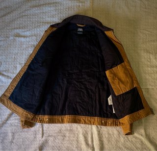Zara Chaqueta Work Jacket Camel Talla M Como Nueva