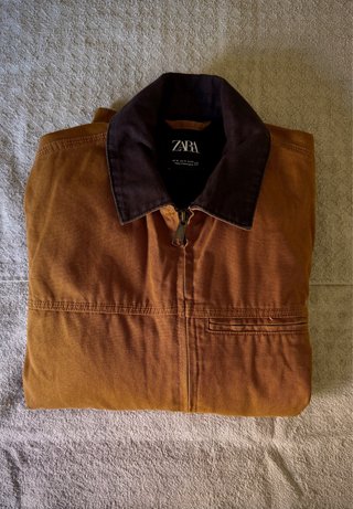Zara Chaqueta Work Jacket Camel Talla M Como Nueva
