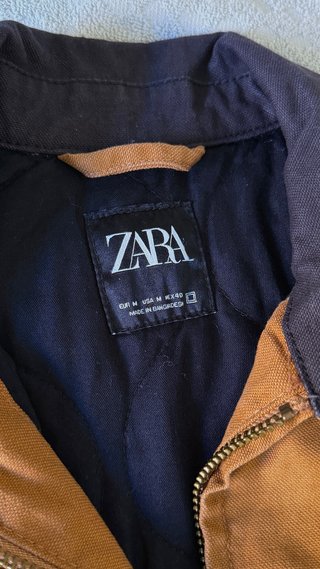 Zara Chaqueta Work Jacket Camel Talla M Como Nueva