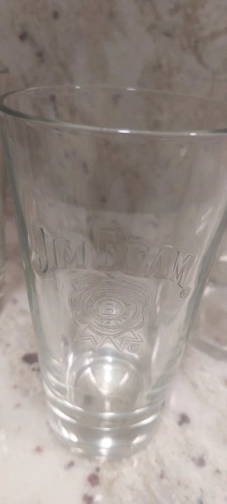 Lote 5 vasos Chivas Regal, Jim Beam, Dyc