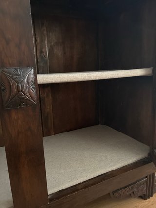 Mueble aparador madera y mármol