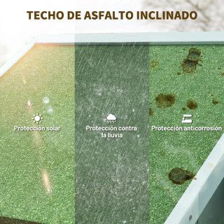 Armario de jardín de madera verde