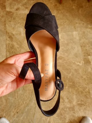 Zapatos de tacón negros talla 40