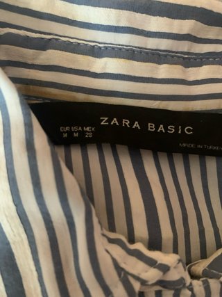 Vestido Zara Rayas Talla M