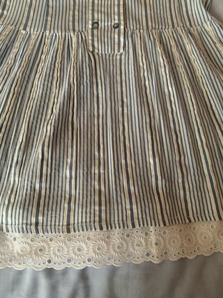 Vestido Zara Rayas Talla M