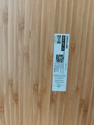 Tablero Mesa Bambú Ikea 140x65 anfallare