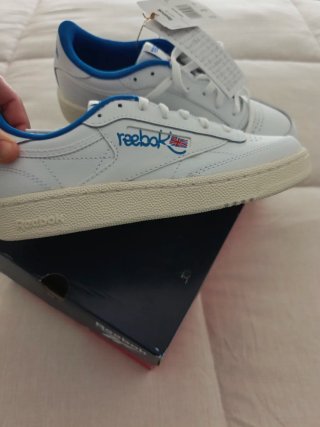 Reebok Club C 85 Vintage Blancas y Azules