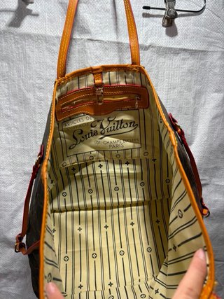 Borsa Louis Vuitton marrone e arancione
