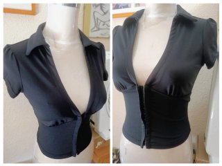 Top Camisero con Cierre Corchetes Talla XS