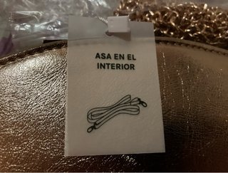BOLSO DE CEREMONIA/FIESTA DORADO DE PIEL VEGANA