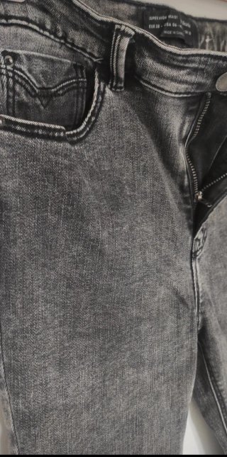 Vaqueros pitillo grises talla 38