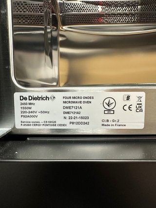 Microondas De Dietrich Negro Integral
