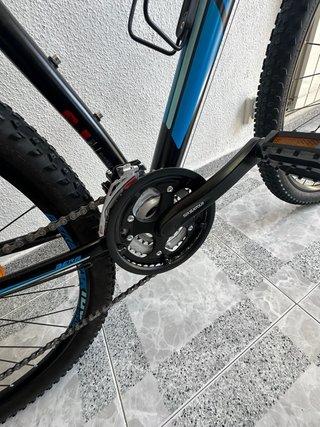 Bicicleta MTB Trail Rock Negra y Azul
