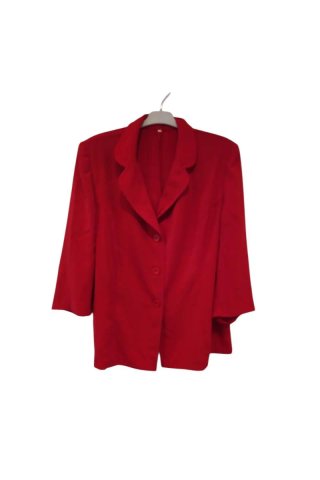 Traje rojo chaqueta y falda Talla 54