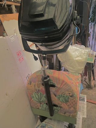 Casco asciugacapelli profesionale con poltrona