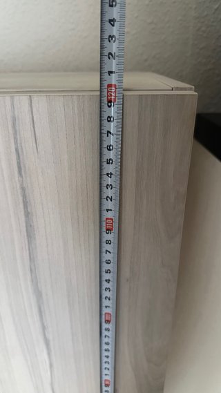 Vitrina de pared madera y cristal