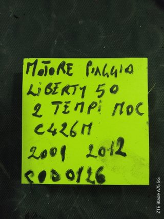 Motore Piaggio Liberty 50 2T 2009