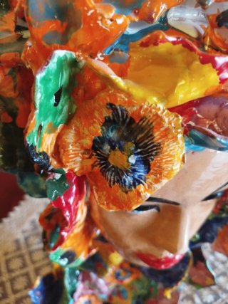 Vaso ceramica artigianale siciliana