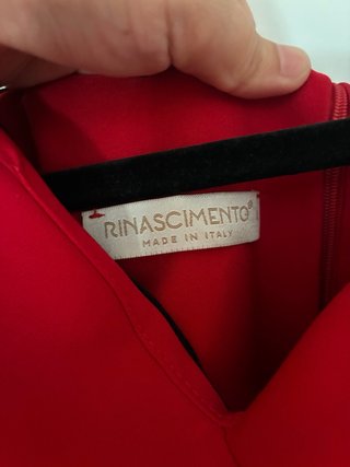 Vestido invitada Rinascimiento rojo