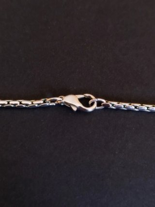 Collar Plata Cruz con Piedra