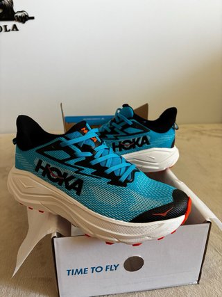 Hoka Challenger 8 Trail Running Azul Turquesa