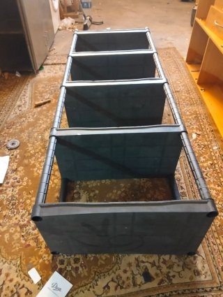 Estantería modular negra 4 niveles