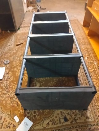 Estantería modular negra 4 niveles