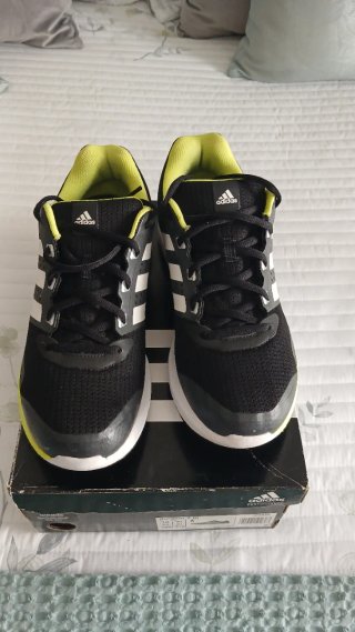 Adidas Duramo 7 Preto/Amarelo Tamanho 44